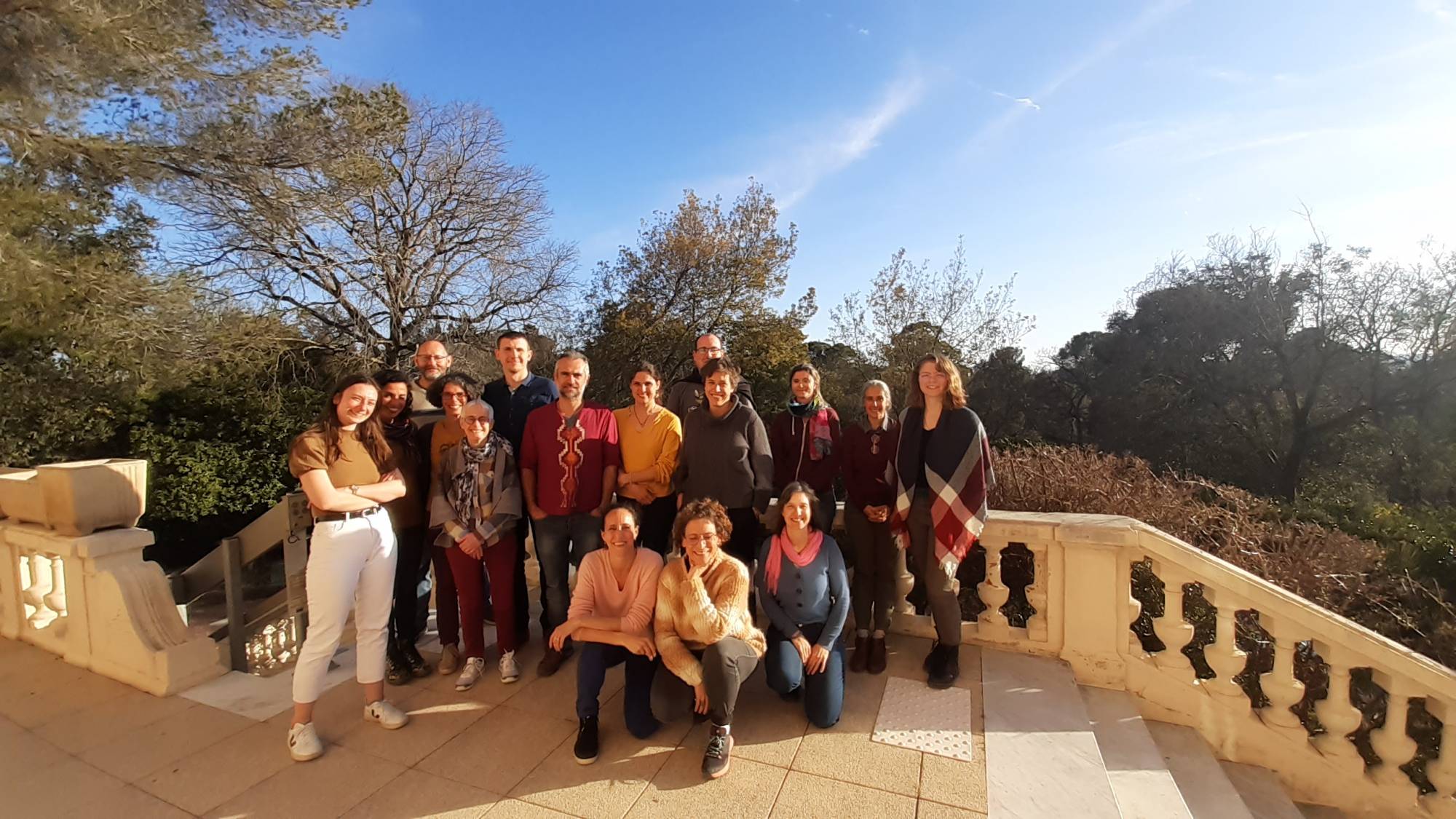 Groupe de personnes présentes à la retraite de mars 2023